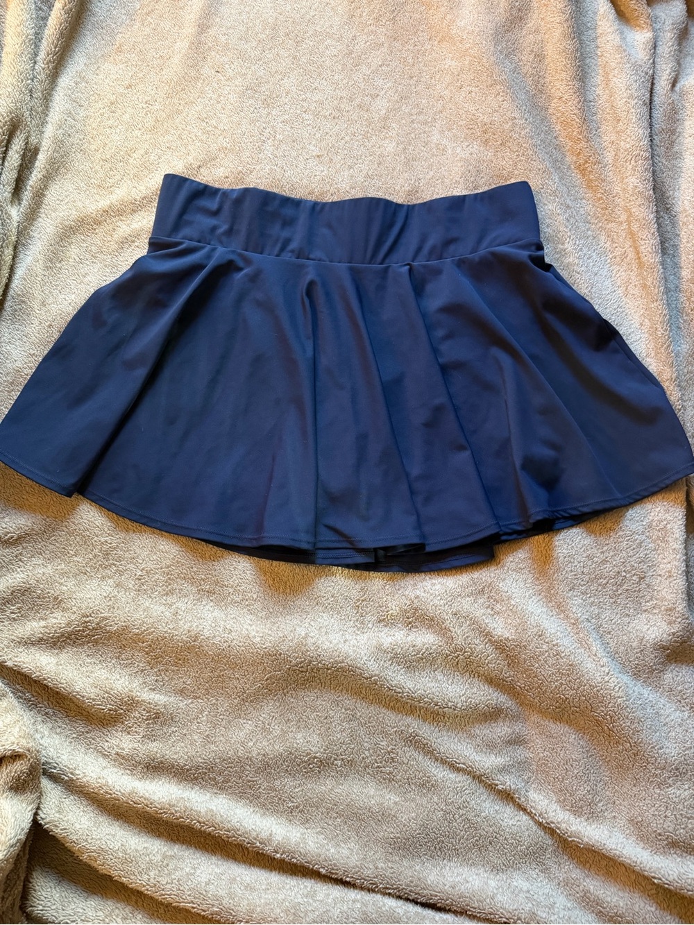 Women’s Navy Athletic tennis Skirt with built in shorts